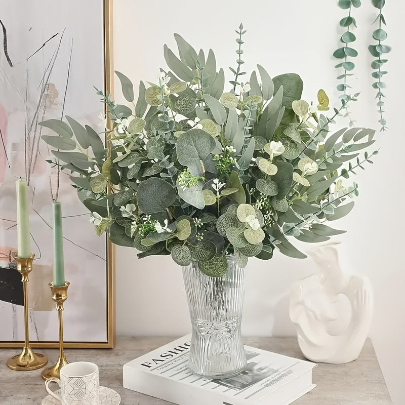 40 piezas de flores artificiales de eugalea y sauce, flores pequeñas con aroma, ideales para bodas de primavera y verano, arreglos florales DIY en jarrones, decoración para el hogar y jardinería