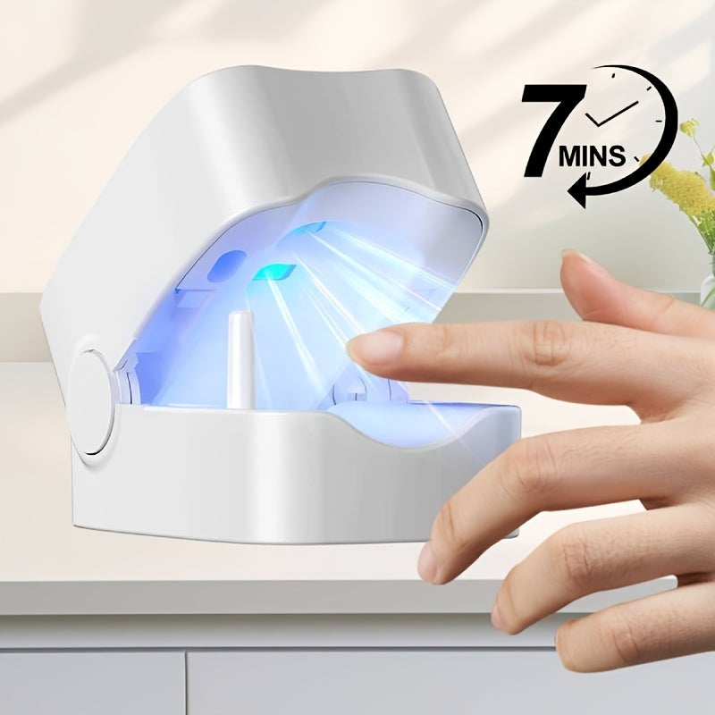 FOREVERTOOL Lámpara de uñas LED portátil recargable - Cargada por USB, compacta y portátil para el hogar, salón de uñas, viajes - Sin alcohol, batería de litio recargable, esenciales para el cuidado de las uñas | Lámpara de uñas moderna | Lámpara de uñas