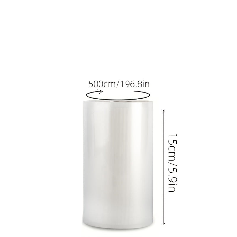 1 rollo, bolsas de sellado al vacío profesional Agashe, superficie de textura avanzada, eliminación eficiente del aire, sello a prueba de fugas, para almacenamiento de alimentos a granel, preparación de comidas, cocción lenta, compatible con la mayoría d