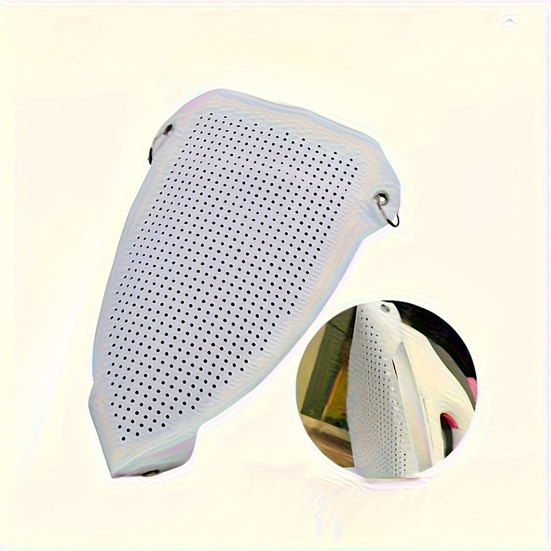 1 pieza de funda de tabla de planchar resistente al calor duradera - Película protectora antiadherente, diseño elegante blanco y verde, ideal para uso en casa y fábrica de ropa, herramienta de cuidado de ropa | Funda de tabla de planchar elegante | Funda