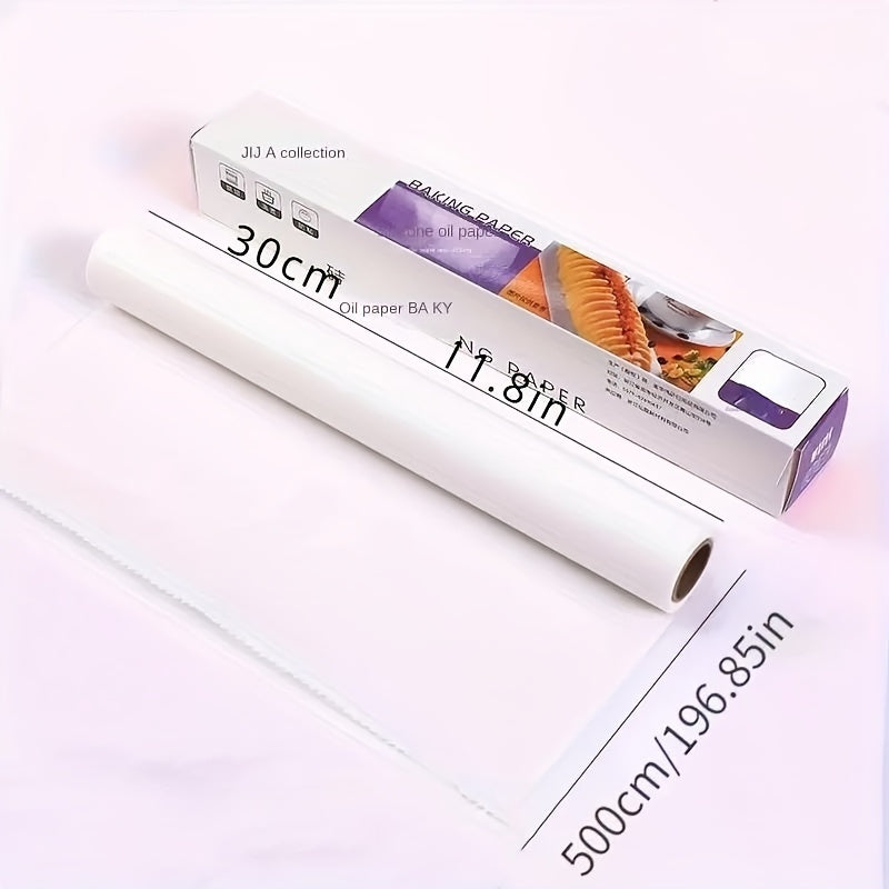 Rollo de Papel de Hornear Antiadherente Premium - Perfecto para Hornear, Asar a la Parrilla y BBQs - Accesorio Esencial de Cocina