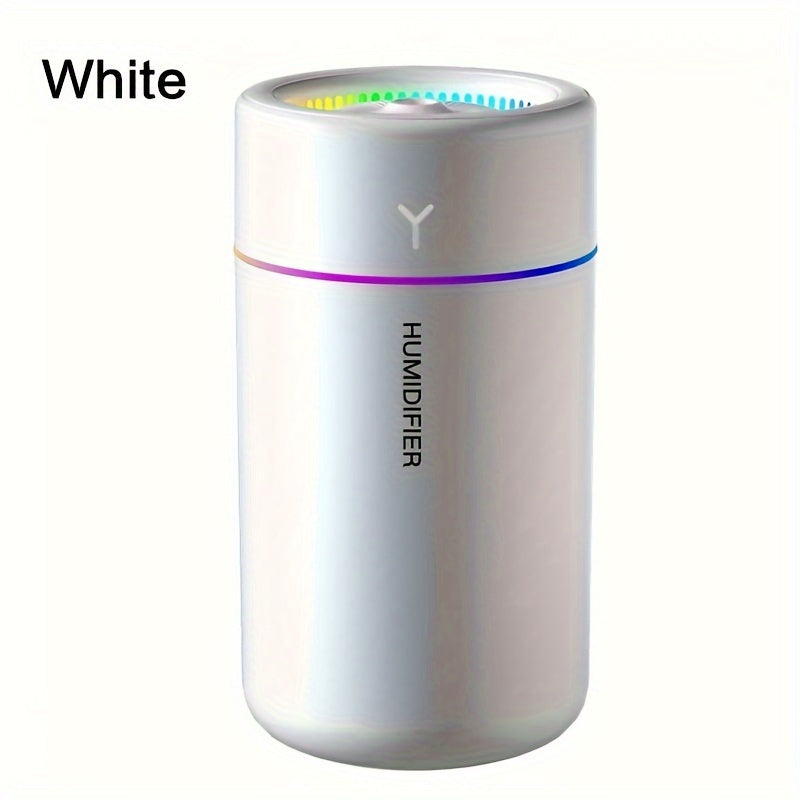 1pc Humidificador portátil USB Mini con luz nocturna LED, 2 modos de niebla, apagado automático, humidificador de aire ultrasónico silencioso para escritorio, coche, hidratación de la piel, regalo para niños/estudiantes/amantes para San Valentín/Hallowee