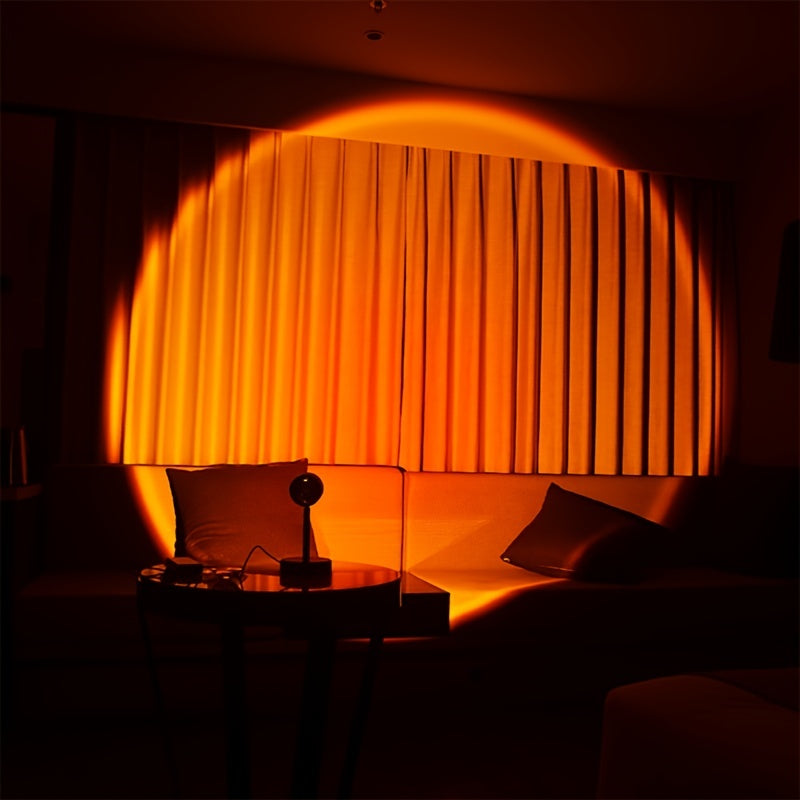 Lámpara LED De Atardecer, Proyector De Luz De Atardecer, Lámpara De Ambiente LED Para Dormitorio, Lámpara De Ambiente Para Decoración De Oficina En Casa