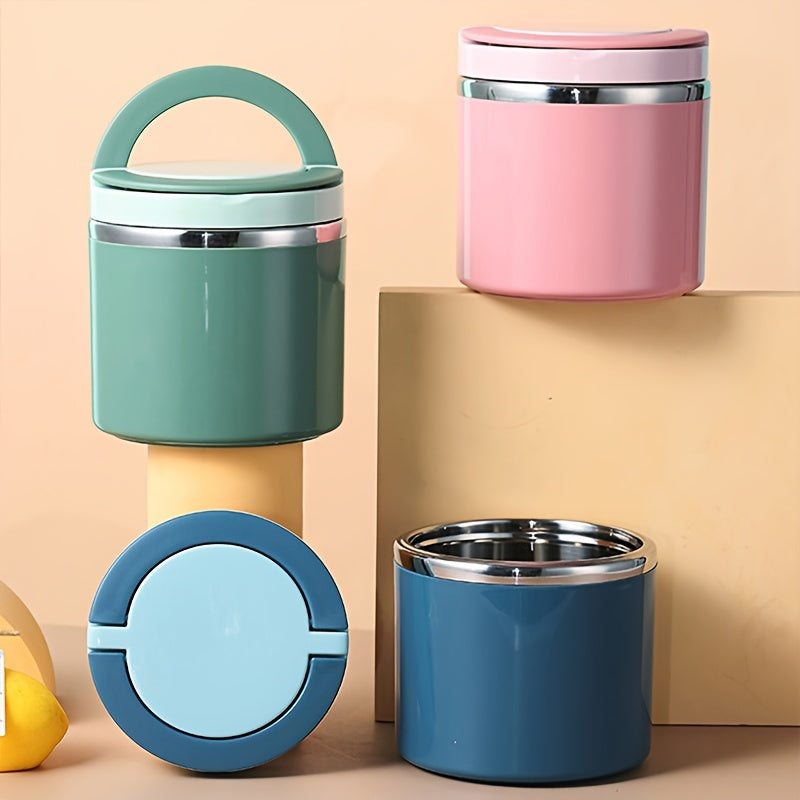 Termo de Acero Inoxidable de 21.3oz para Comida Caliente, Caja de Almuerzo Sellada de Gran Capacidad, Ideal para la Escuela, la Universidad y Almacenamiento en la Cocina, Taza de Desayuno, Utensilios de Cocina, Material Escolar