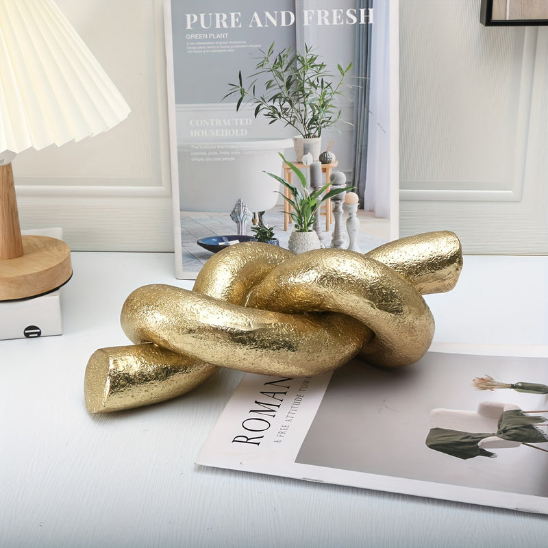 Escultura abstracta de nudos y lazos, artesanías decorativas para el hogar y la oficina, estatuas creativas