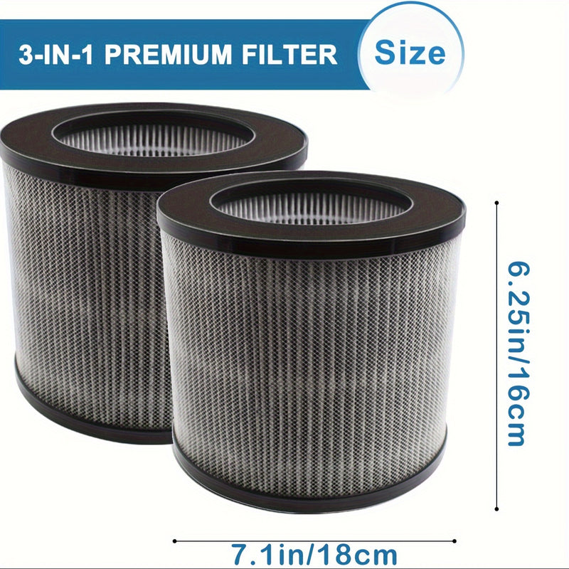 Juego de Filtros de Repuesto Compatible con Bissell MyAir 2801 - Filtros HEPA y de Carbón Activado 3 en 1, Ajuste Perfecto para los Modelos 2780a, 2780, 2780b, 2801, 2780P y 27809