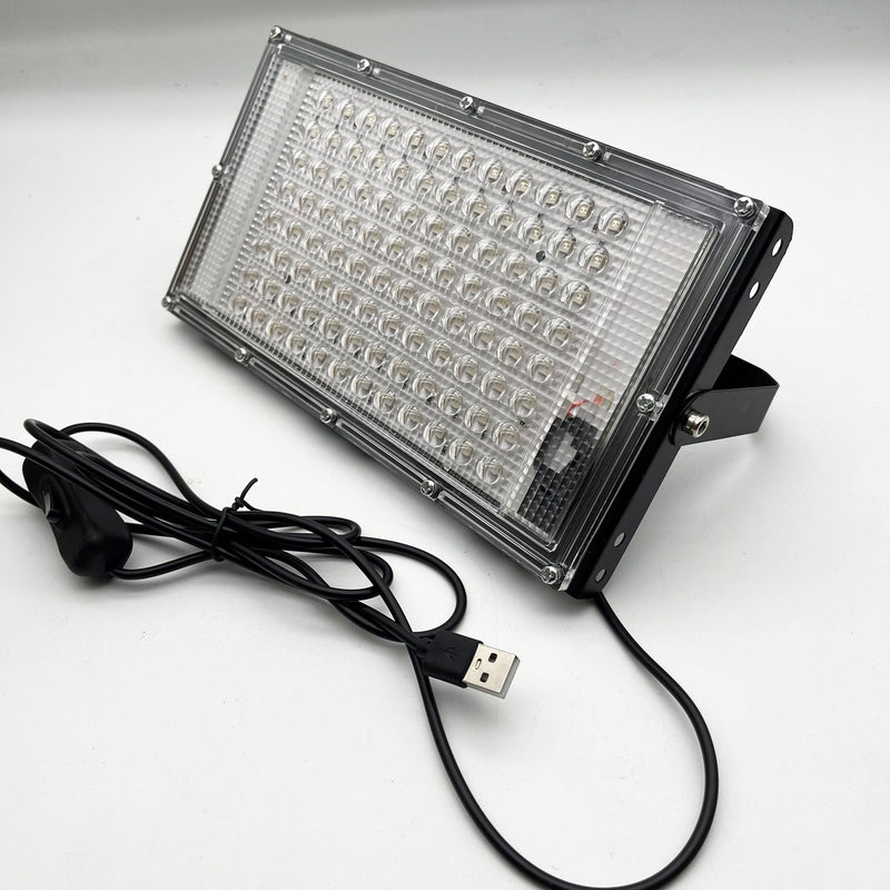 Luz negra UV con 96 LED y botón de encendido/apagado para Switch - Ideal para fiestas con luces negras, Halloween y arte corporal | Construcción metálica duradera, instalación fácil