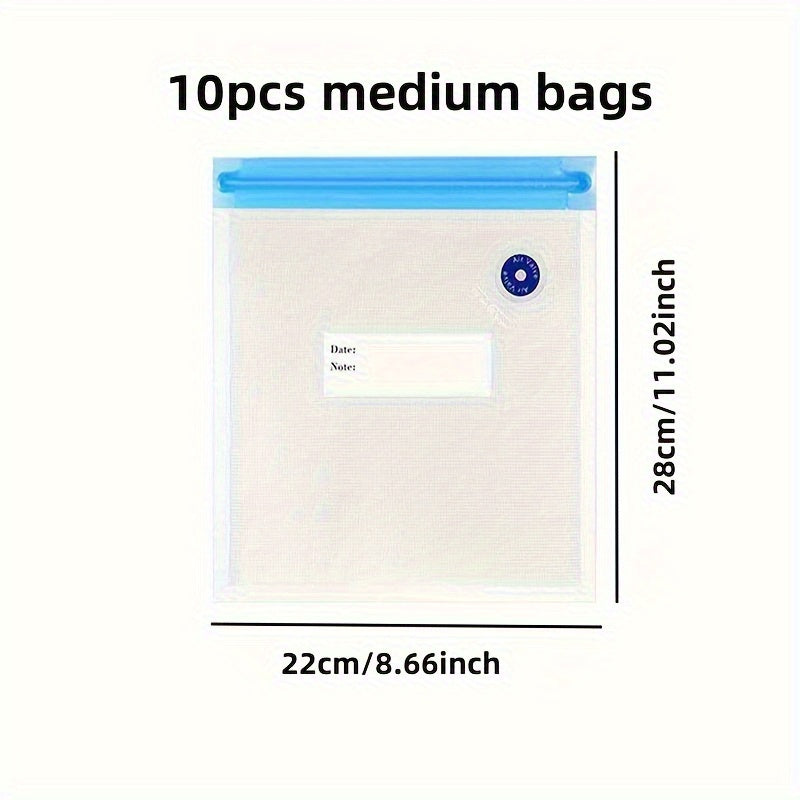 Kit de Sellador al Vacío Multifuncional Portátil Jkuoo - Bolsas para Almacenamiento de Alimentos Reutilizables, Bolsas con Cierre al Vacío, Válvulas de Aire Reemplazables y Preservación Fácil de los Alimentos - Ideal para el Hogar y Empaque Secundario