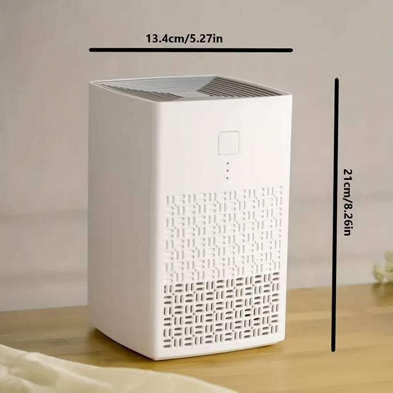 EFGHONG AM-120 Purificador de aire HEPA con alimentación USB - Alta eficiencia, operación silenciosa, ideal para hogar, dormitorio, oficina y escritorio, purificador de aire silencioso | Estética moderna | Plástico duradero