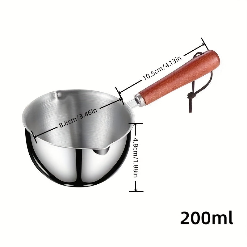 Cucharón pequeño de acero inoxidable 316 para verter líquidos, cuchara sopera mini, utensilio de cocina para líquidos calientes, ideal para uso en el hogar