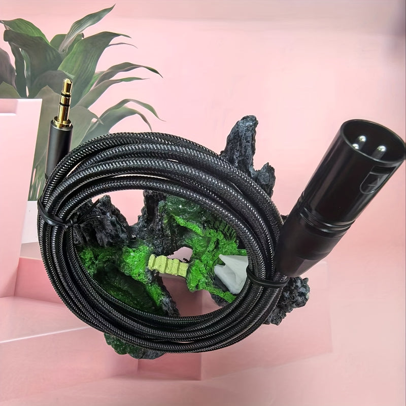Cable integrado de micrófono masculino a XLR de 3,5 mm, XLR a 3,5 mm (1/8 pulgadas), adecuado para tabletas, portátiles, micrófonos, amplificadores y tableros de audio.