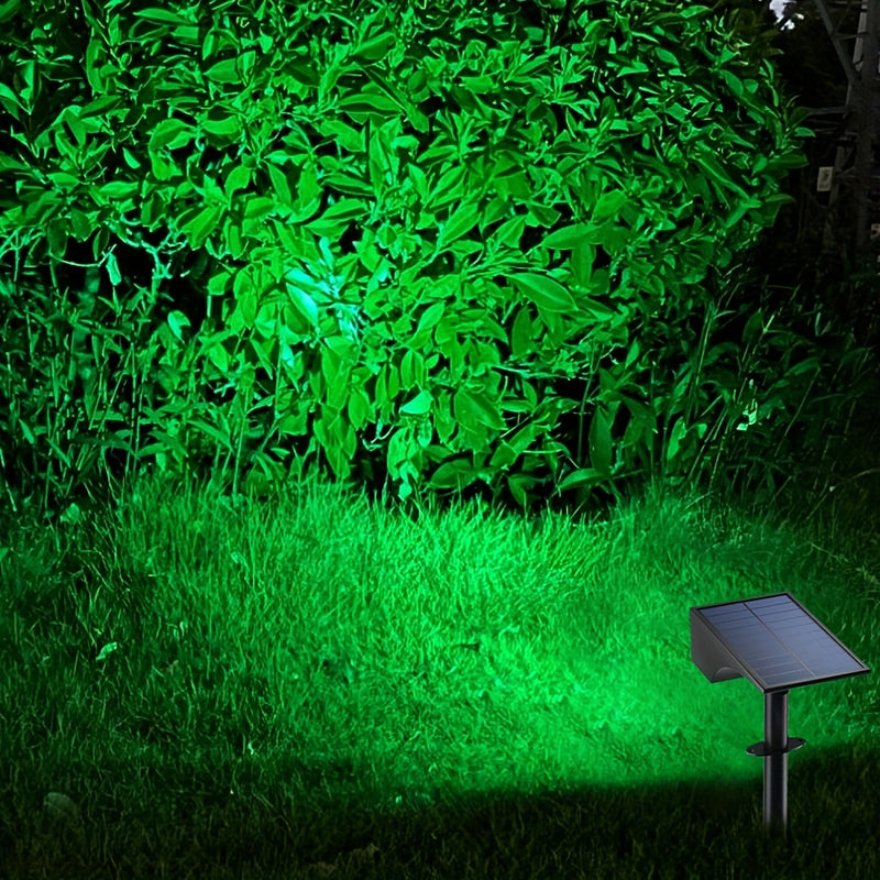 Juego de 2 luces solares para jardín, exteriores, paisajismo, patio, árboles, sin control remoto