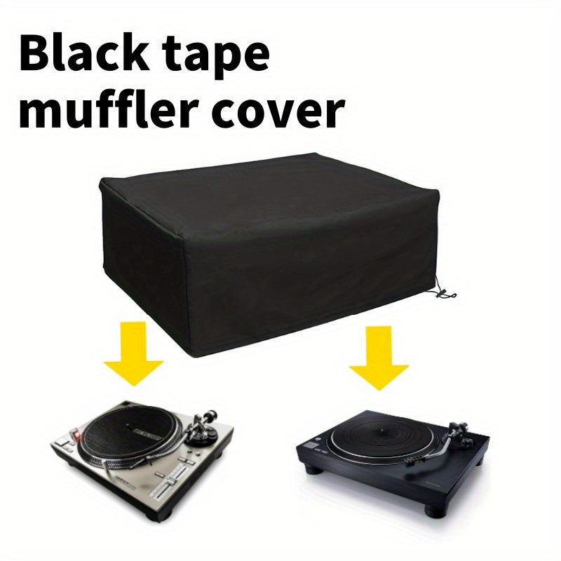 1pc Tapa de polvo para tocadiscos de vinilo retro - Protector de altavoz de tocadiscos impermeable para el hogar sin operación de batería