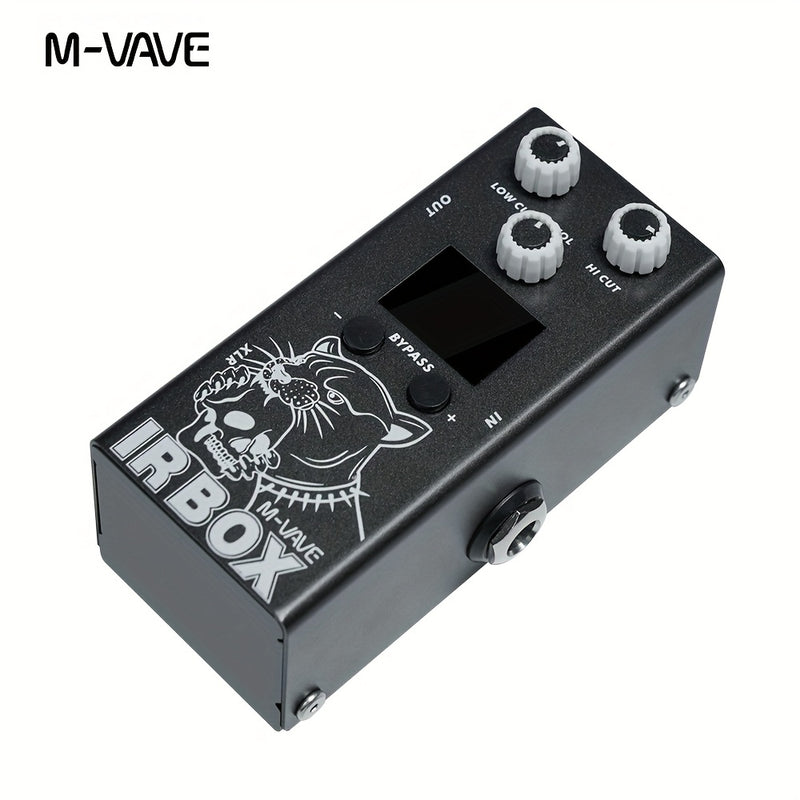 M-VAVE IR-BOX Guitarra Bajo Multi-Efectos 32 Opciones de Preset Disponibles Configuración de Aplicación de Teléfono, EQ de 9 Segmentos, como Efector de EQ Individual, Efecto de Guitarra