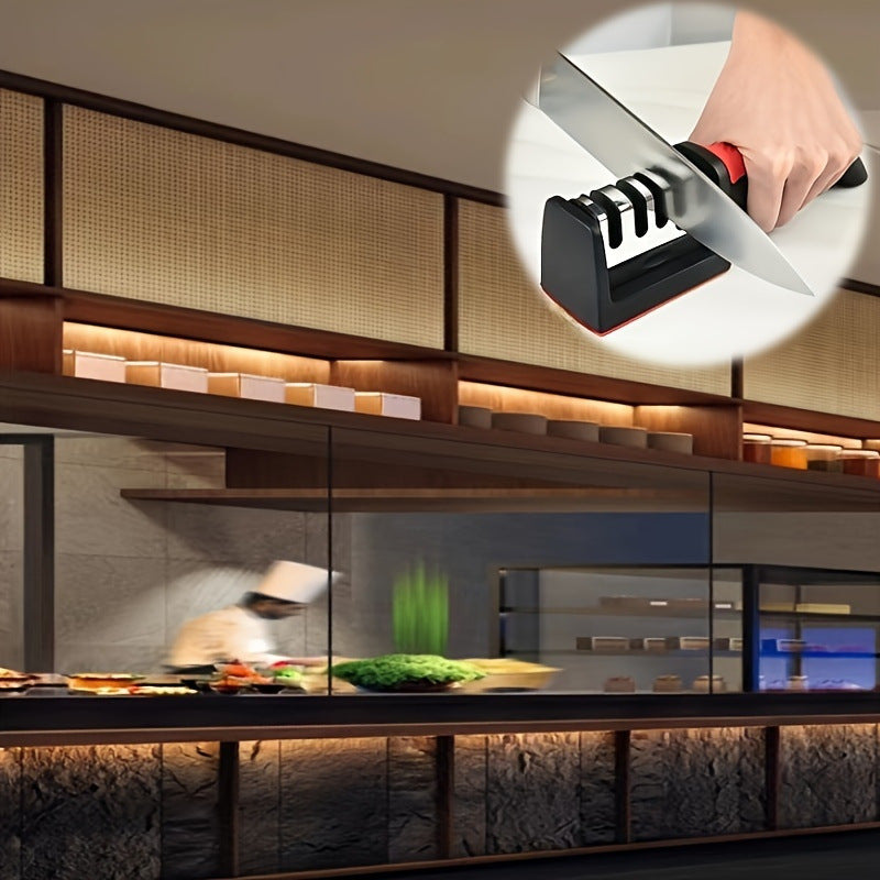 Llegada Nueva Kit de Afilado de Cuchillos Multiusos con Acero de Tungsteno, Diamante y Materiales de Cerámica Herramienta Manual que Debe Tener Todo Chef