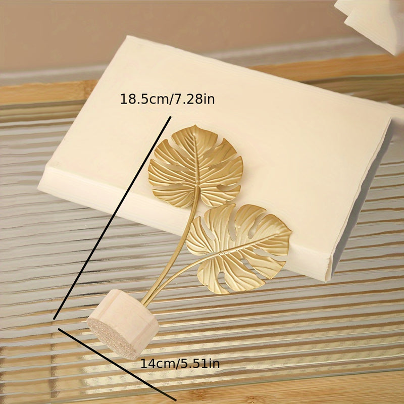 Elegante Decoración de Arte de Hoja de Árbol de Metal - Perfecta para Sala de Estar, Dormitorio y Oficina en Casa
