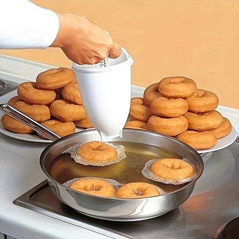 Prendedor de Donas Manual - Herramienta No Eléctrica Fácil de Usar para Hornear en Casa o Restaurante, Anillos Uniformes, Diseño Duradero para Repostería a Granel, Cocina Sin Electricidad, Materiales Fáciles de Limpiar