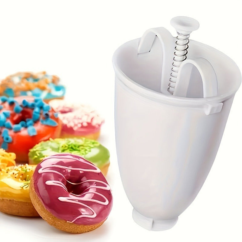 Prendedor de Donas Manual - Herramienta No Eléctrica Fácil de Usar para Hornear en Casa o Restaurante, Anillos Uniformes, Diseño Duradero para Repostería a Granel, Cocina Sin Electricidad, Materiales Fáciles de Limpiar