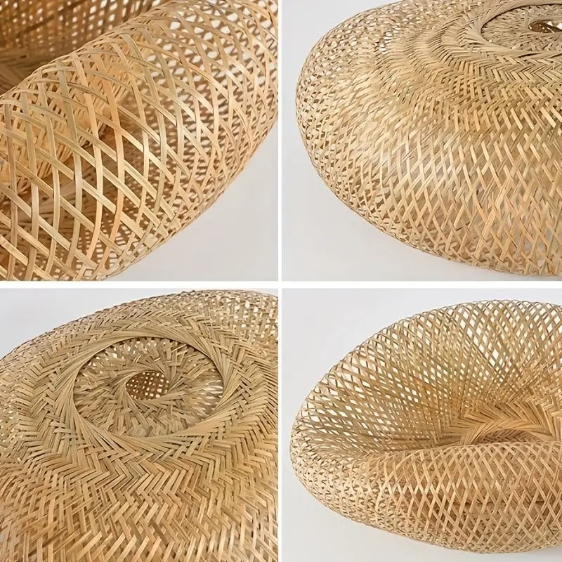 Vaina de Luz Cálida · Pantalla de Lámpara Tejido a Mano, Ambiente Cálido, Pantalla de Lámpara de Mimbre Vainilla, Pantalla de Lámpara Curativa con Luz Suave, Diseño Transparente Natural