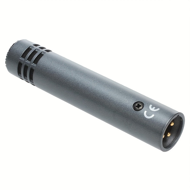 Microfono de Instrumento Condensador Profesional LexiNova™ E614 con Patrón Polar Cardióide, Conexión XLR y Diseño Compacto para Estudio en Casa y Grabación de Escenario, Grabación Vocal | Microfono Compacto | Transmisión de Audio Estable