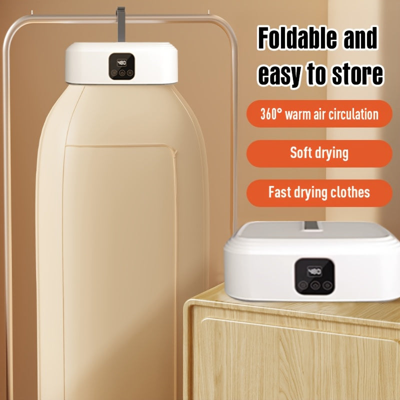 Secador de ropa portátil - Enchufe de EE. UU., apto para apartamentos, autocaravanas, viajes. Secador portátil de 550W de alta potencia. Secador mini de lujo para ropa ligera, ropa interior, compacto y conveniente.