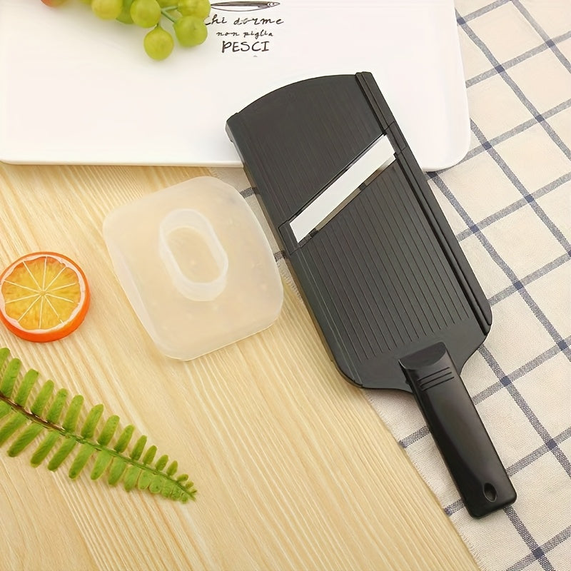 Rebanador de col multifuncional de plástico 1 pieza, ralladora manual de verduras, herramienta trituradora, utilizada para picar col, rebanar verduras, hacer ensalada de col, pepino y pataca más finas