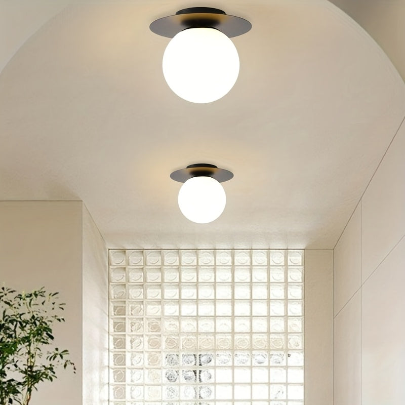 Luz de techo de oficina redonda y sencilla, luz de techo semi-revestida moderna, base de bombilla E27, adecuada para salas de reuniones, oficinas, hogares y salas de estudio (excluyendo bombillas)