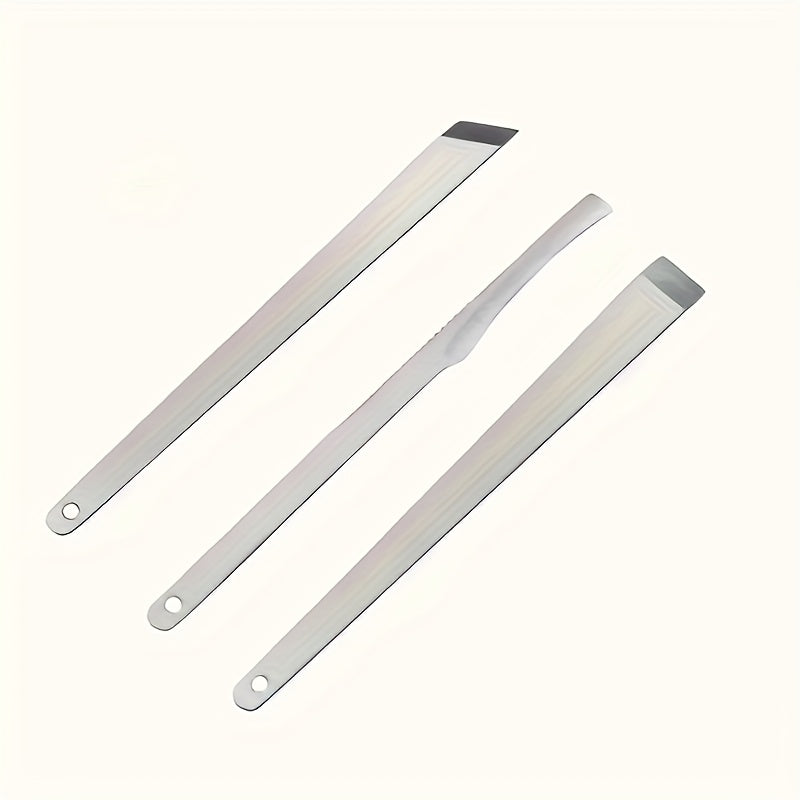 Juego de Pedicura Profesional 3 Piezas, Kit para Cuidado de Pies en Acero Inoxidable - Eliminación de Cutículas y Corrección de Uñas Encarnadas Beige Claro - Sin Olor, Operación Manual, No Requiere Energía ni Baterías. Belleza & Cuidado Personal > Produc