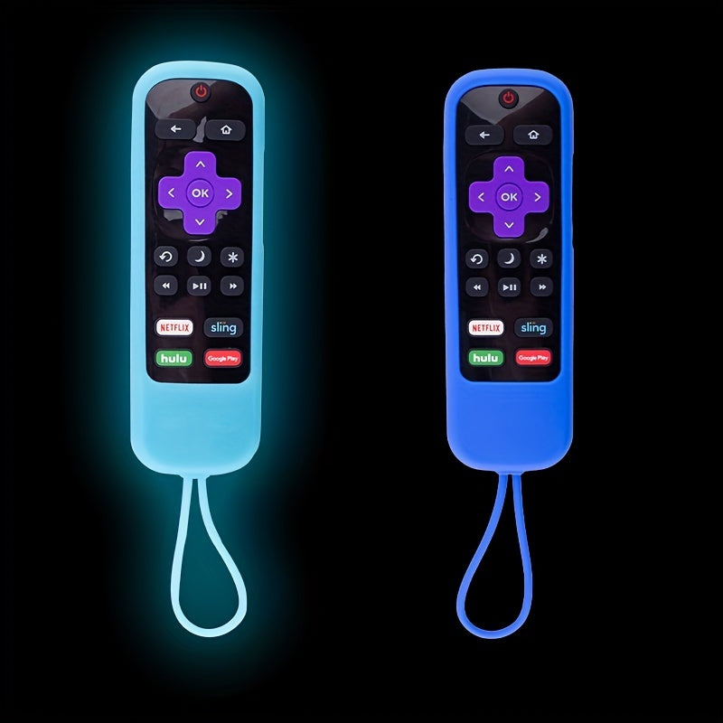 2 piezas, Funda Protectora De Silicona Para Control Remoto De Roca En Color De Luz Nocturna, 2 Piezas De Funda en tendencia de moda 2024