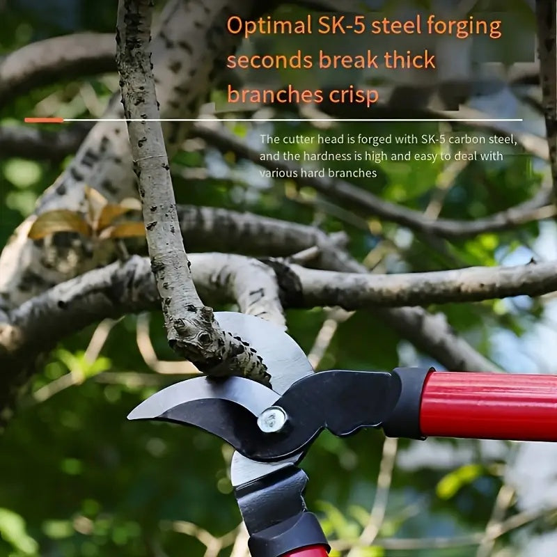 1 pieza de tijeras de poda de jardín de estilo clásico, hoja de acero al carbono SK5, cortadora de mano de metal duradera para arbustos y ramas gruesas, no necesita electricidad, cortadoras para jardín