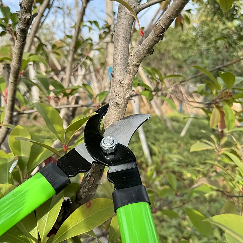 1 pieza de tijeras de poda de jardín de estilo clásico, hoja de acero al carbono SK5, cortadora de mano de metal duradera para arbustos y ramas gruesas, no necesita electricidad, cortadoras para jardín