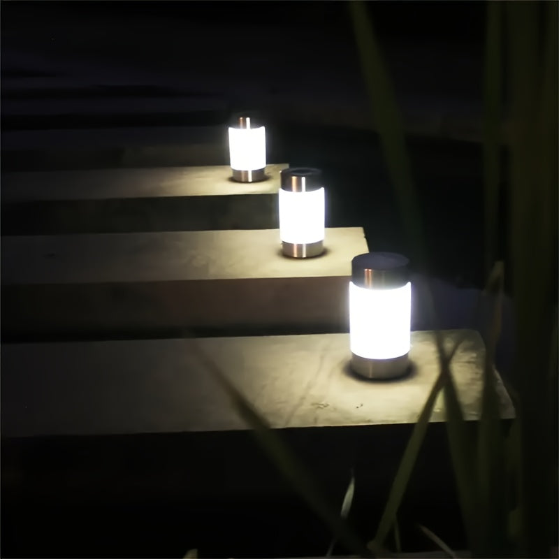 3pcs Luces Solares para Césped, Luz Decorativa LED Solar Exterior IP44