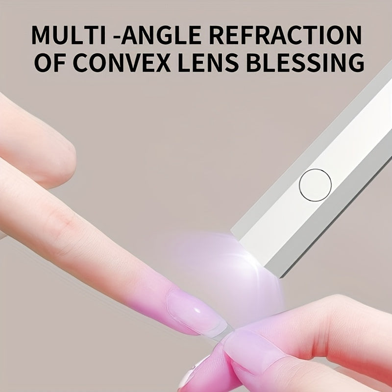 Linterna portátil mini para uñas con pantalla digital, compacta y fácil de llevar, perfecta para manicuras en casa. Regalo ideal durante 5 días festivos importantes: Navidad, Halloween, Pascua, San Valentín y Acción de Gracias