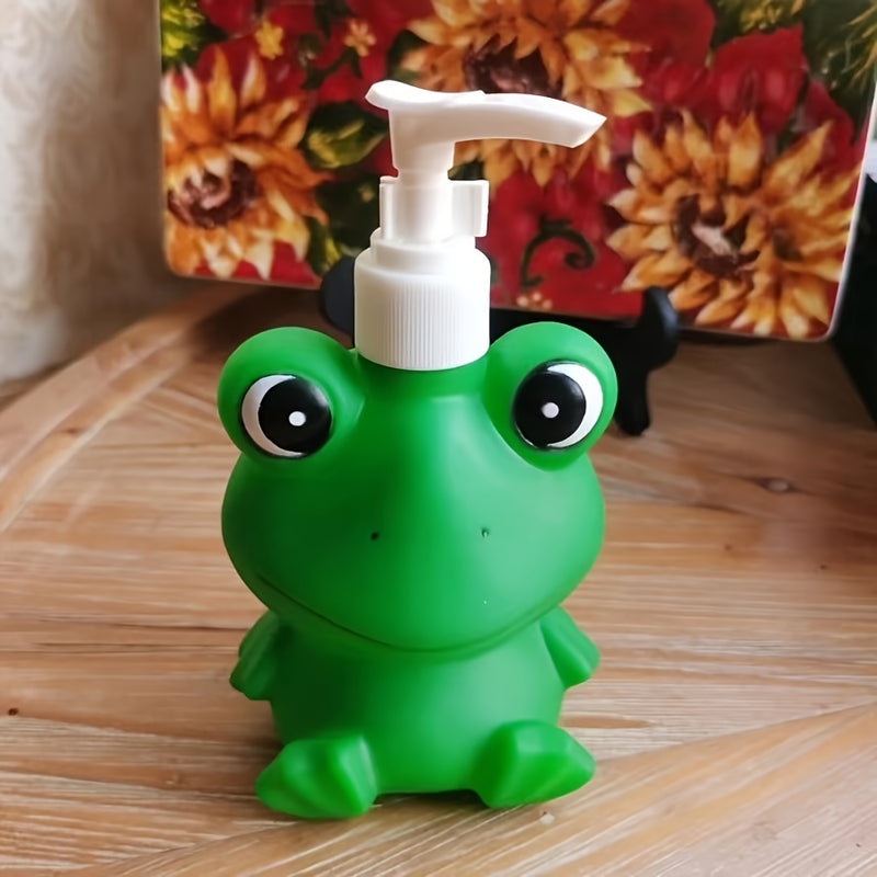 Botella dispensadora de bomba de dibujos animados, plástico, independiente, no eléctrica, para guardería, niños, ducha de baño.
