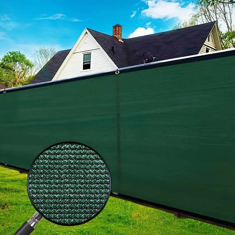 1pc Pantalla de Privacidad Verde Resistente - Malla Plástica Duradera para Viento, Sombra y Barrera para Jardín, Patio o Balcón - Uso Interior/Exterior, Sin Necesidad de Electricidad, Material Resiliente para Colgar en Cercas, Mejora del Espacio Exterior