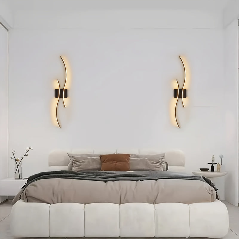 Aplicación de Pared LED Moderna, Aparato de Iluminación Semi-Incrustado, Brillo Cálido para Bares, Hoteles, Áreas de Tocador, Restaurantes y Salas de Estar, Incluye Herrajes de Instalación, Fácil de Instalar, Iluminación Ambiental, Aplicación de Pared El