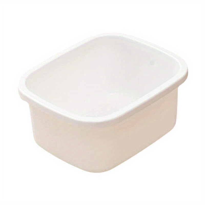 Baño de pies para spa de pies y lavabo de piernas para uso doméstico, aislamiento térmico, masaje, baño de pies, plástico, crema espesa, blanco