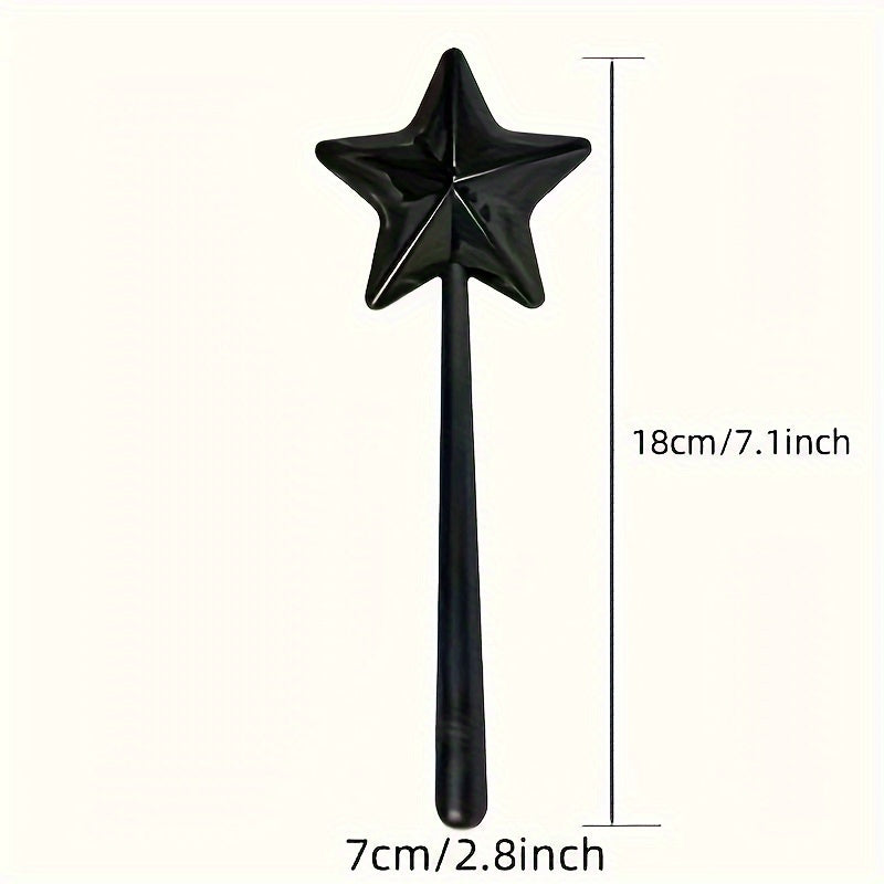 2 piezas, Rociador de Sal en Forma de Estrella, Varita Mágica para Condimentos de Pimienta, Cocina Creativa para Uso Doméstico, 7.11*18.03 cm