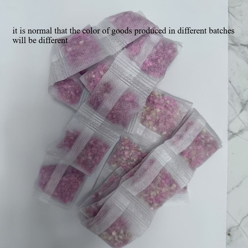 12 bolsitas de perfume de plástico con aroma a rosas, ambientador para clóset, a prueba de humedad y olores, bolsitas desodorantes con fragancia floral para clóset y hogar