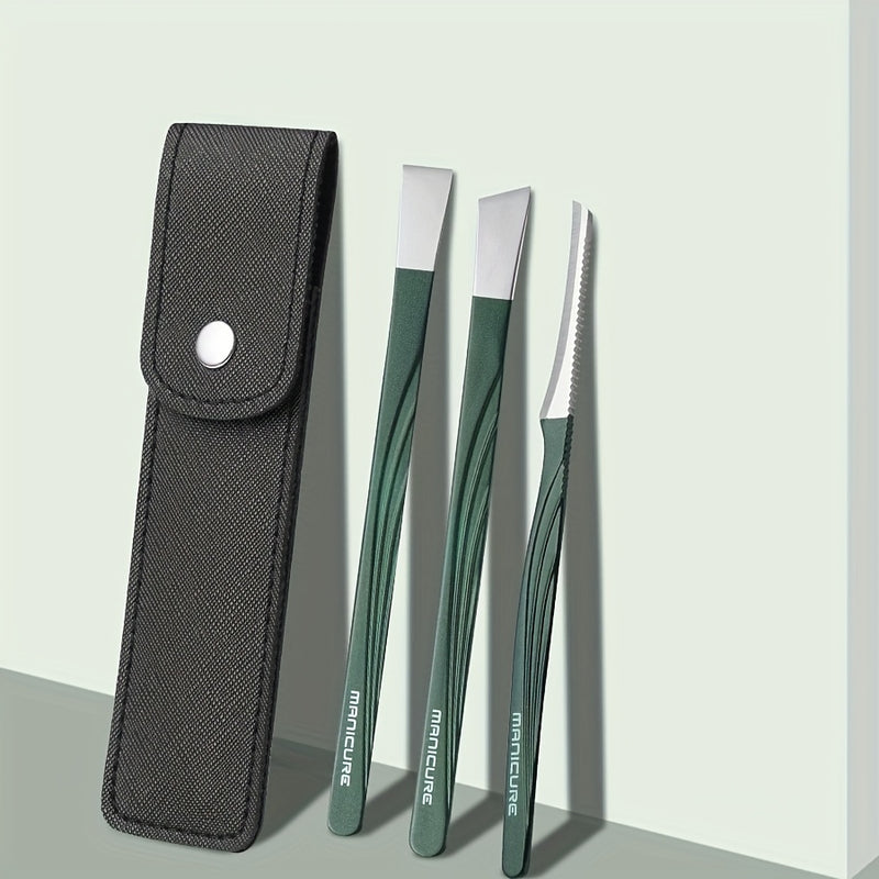 Juego de cuidado de pies de acero inoxidable de 5 piezas con cortauñas, limpiador de uñas de los pies, raspador de pies y lima para pies - Ideal para eliminar piel dura y callos, esenciales para el cuidado de las uñas | Herramientas de acero inoxidable |