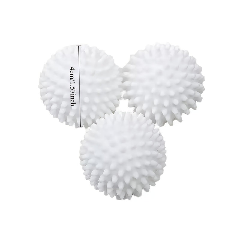 4 bolas de lavandería reutilizables, bolas de lavandería para lavadora, bolas de secadora, bolas de suavizante de ropa, bolas de secadora, bolas de lavandería resistentes a la rotura, efectivo para eliminar arrugas, productos de limpieza, herramienta peq