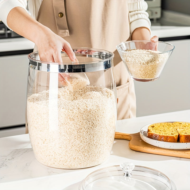Tarros Grandes Transparentes Sellados para Uso Doméstico, Adecuados para Marinados de Verduras, Adobos y Almacenamiento de Frutos Secos y Granos. Soluciones de Almacenamiento de Cocina | Contenedores de Visibilidad Clara | Tarro con Sellado Seguro