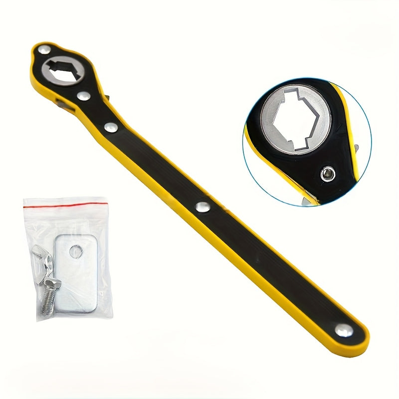 1pc Gato de metal de alta resistencia con perilla giratoria de 360°, mango largo a prueba de óxido y sargento en forma de C para motocicletas, SUV y vehículos - Herramienta fácil de desmontaje e instalación, esencial para taller de automóviles | Diseño d