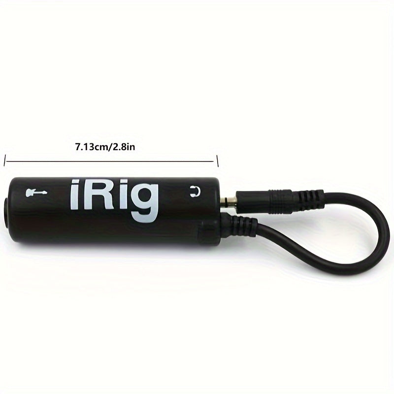 Guitar Interface I-Rig Converter Reemplazo De Guitarra Para Teléfono Interfaz De Audio De Guitarra Afinador De Guitarra Línea De Guitarra I-Rig Converter Accesorios De Guitarra