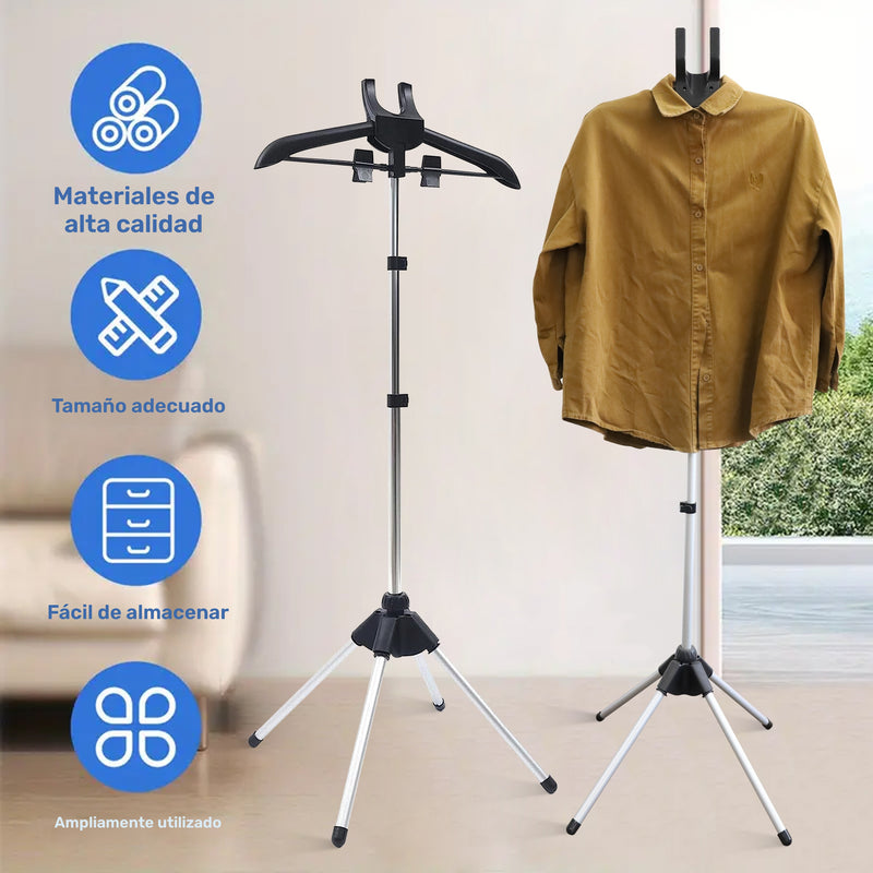 Colgador portátil para planchar con tabla de mano, altura ajustable, ideal para camisas y ropa ligera, juego de rejilla de vapor metálica