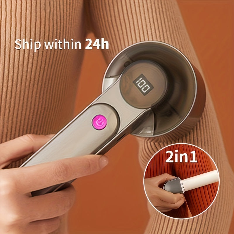 1pc Removedor de Pelusa Eléctrico para Ropa Máquina Removedora de Pelusa Eléctrica Removedor de Pelusa Portátil con Carga Elimina la Pelusa de la Ropa Afeitadora