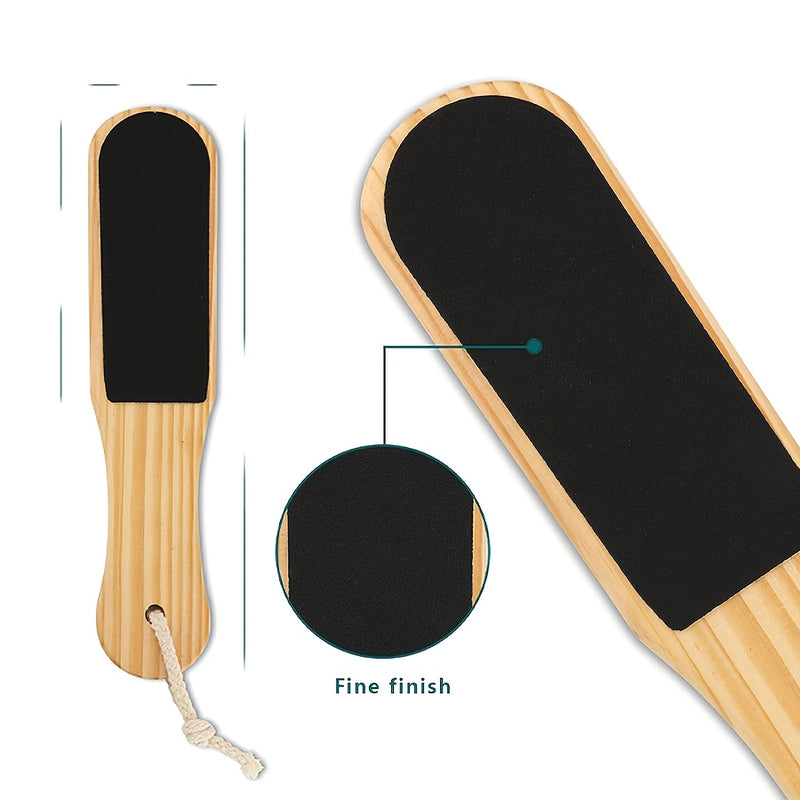 1pc Removedor de Callos para Pies con Mango de Madera, Exfoliante de Pedicura para Eliminar Piel Muerta, Seca, Áspera, Raspador de Callos