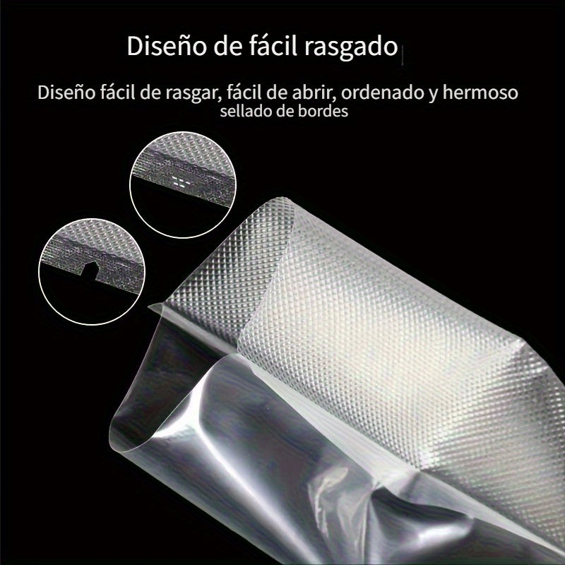 50 unids/lote bolsas de vacío para alimentos, bolsas selladoras al vacío, bolsas de envasado al vacío para máquina selladora al vacío, bolsas de almacenamiento selladoras al vacío herramienta de cocina preservación de alimentos frescos - Accesorios de su
