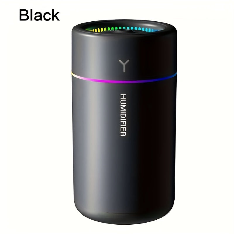 1pc Humidificador portátil USB Mini con luz nocturna LED, 2 modos de niebla, apagado automático, humidificador de aire ultrasónico silencioso para escritorio, coche, hidratación de la piel, regalo para niños/estudiantes/amantes para San Valentín/Hallowee