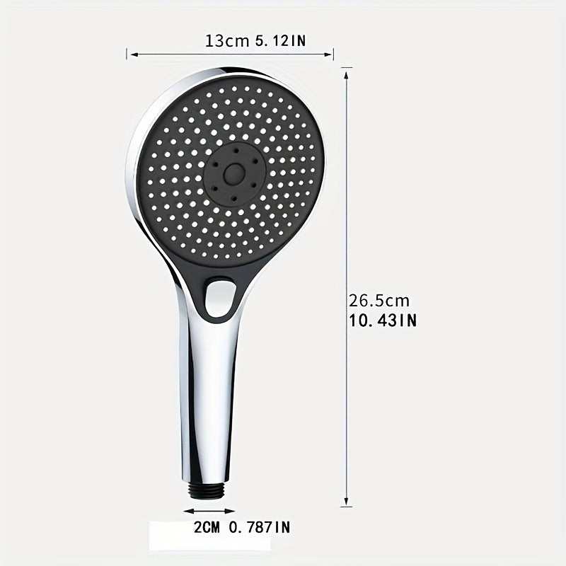 Cabezal de ducha de alta presión con panel grande electroplateado, cabezal de ducha presurizado, cabezal de ducha súper potente, cabezal de ducha tipo lluvia para baño